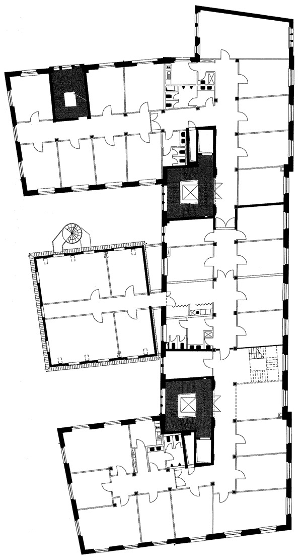 Grundriss Lipanum Vermietung 2. Obergeschoss Mietbereich 1